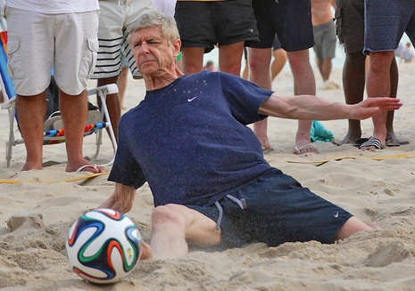 Arsene Wenger on holiday
